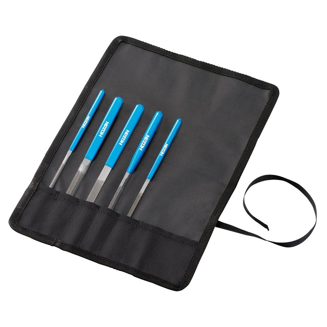 

HOZAN File Set Upper Grain 45 Set of 5 with Storage Case K-155-L
