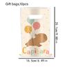 Labubu Capybara Themed Childrens Party Favor Bags With Glitter Handle For Birthday Celebrations