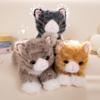 Simulato Gatto Gattino Grigio Peluche Giocattolo Animale da Fattoria Imbottito Gattino Bianco Nero Bambole Morbide Sdraiato Gatto Arancione Peluche Cuscino Pet Giocatore