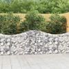 Arched Gabion Baskets - Maison Exclusive - 30 Pcs - 200x30x80/100 Cm - Galvanized Steel, 3.5 Mm Wire