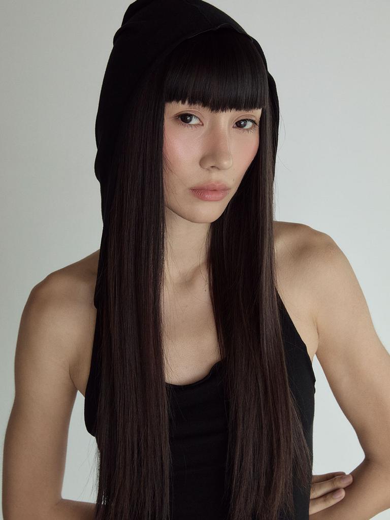 VISUS Hood Sleeveless Top_Black