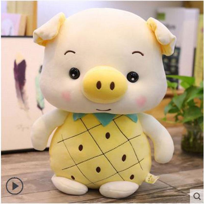 Fruit Pig Pineapple Strawberry Plush Toy Pig Doll Stuffed Animal Cushion