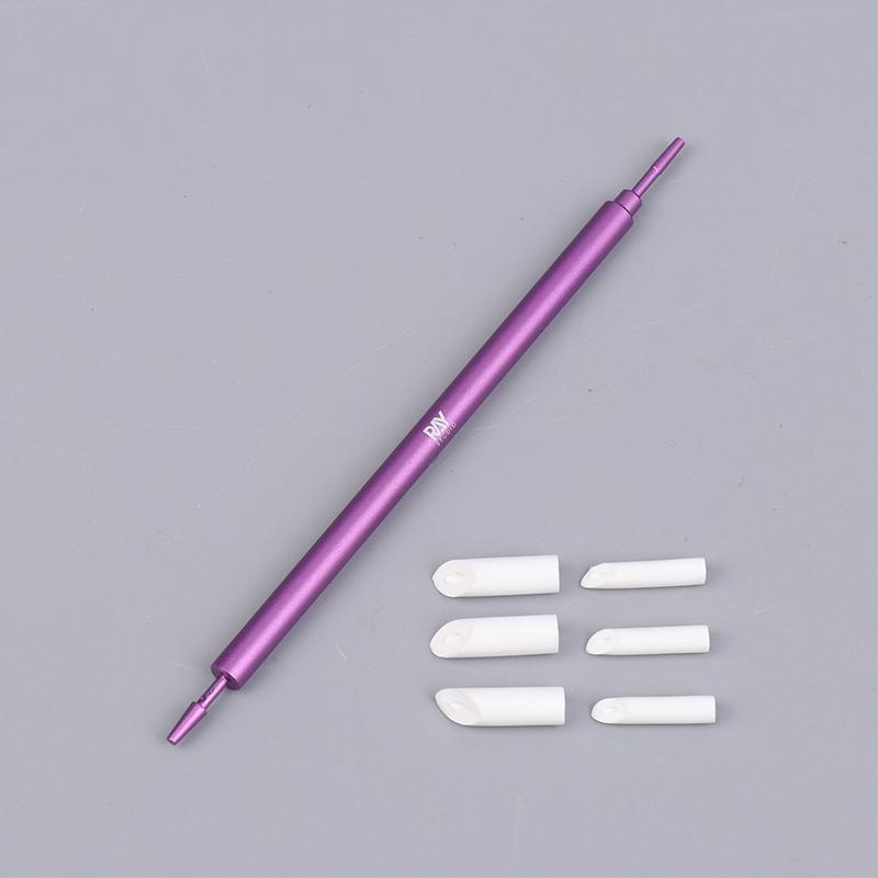 Metal Wiping Stick Seepage Cleaning Swab With Replace Wiping Cotton Tips For Model Hobby Panel Liner Cleaning Stick