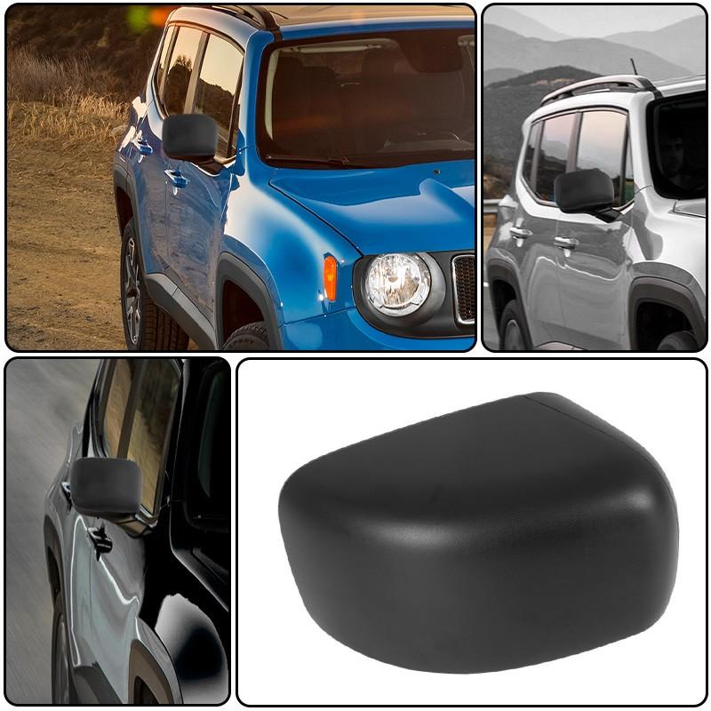 Right Passenger Side Rearview Mirror Cover Cap For Jeep Renegade 2015-2019 Black