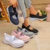 Adidași cu pană confortabili pentru femei - Cu curea reglabilă, construcția ușoară îi face ideali pentru purtarea zilnică ușoară, Pantofi pentru femei