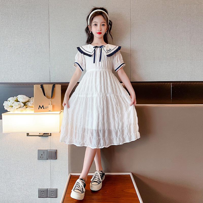 Summer 2025 Girls' Breathable Princess Dress - Trendy and Fashionable Children's Skirt