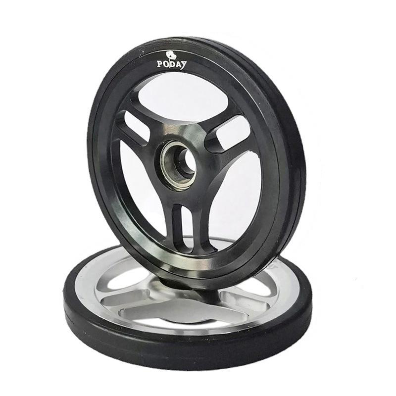 Xiaobu Yingbu Folding Bike Easy Wheels - Aluminum Alloy Triangle Star CNC Guide Wheels
