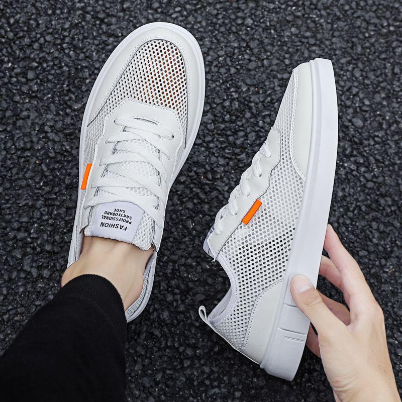 

Мужская обувь летняя дышащая универсальная повседневная подростковая для бега кроссовки для папы новая сетчатая тонкая спортивная сетчатая обувь 44