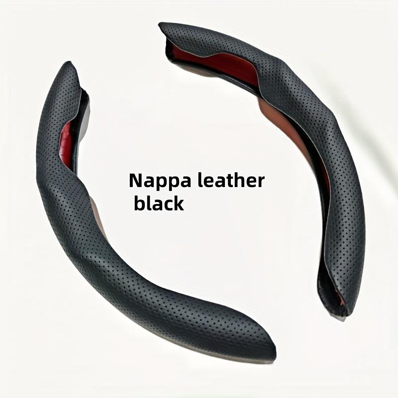 Ultratenký pot pohlcující PU kožený potah volantu - Protiskluzový, Celoroční použití, Ochrana proti potu, Stylový interiér, Hladká textura, Protiskluzový úchop