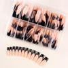 European American Medium Almond French Pointed Wearable False Nails - 360 Pieces