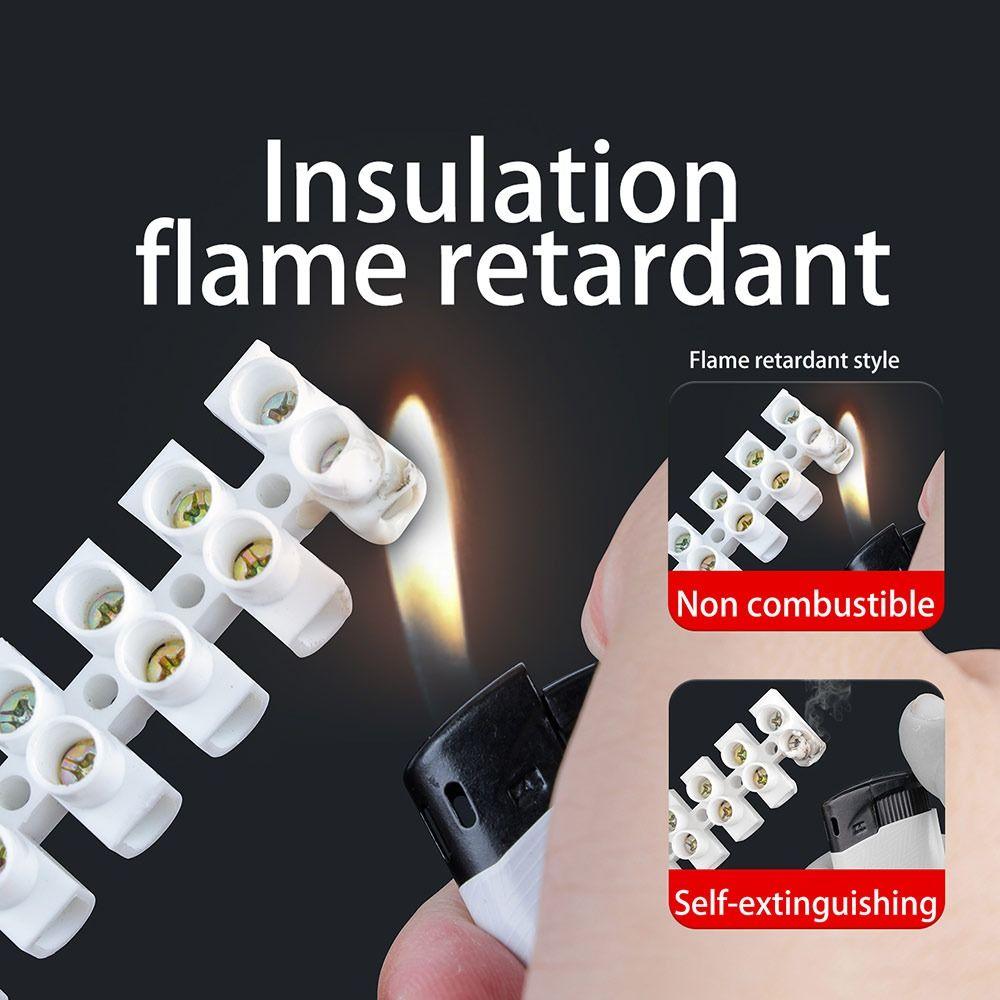 5Pcs Insulated Housing Wire Connector Block Screw Connection Screw Terminal Block  Electrical Wiring
