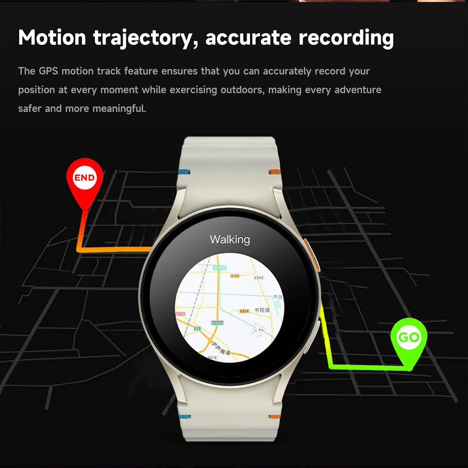 SACOSDING Watch7 Mini GPS Track Compass Smart Watch Men Amoled Always on Display Clock BT Talk Smart Watch Woman Man Gift