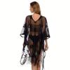 Hollow Out Beach Cover Up Lace Mesh Bikini Cover Up Fashion Swimsuit Cover Up  For Women