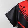 2 Pieces Boy Teens Summer Dynamic Fashion Black Red Spider Print Light Crewneck Pocket Shorts Casual Set