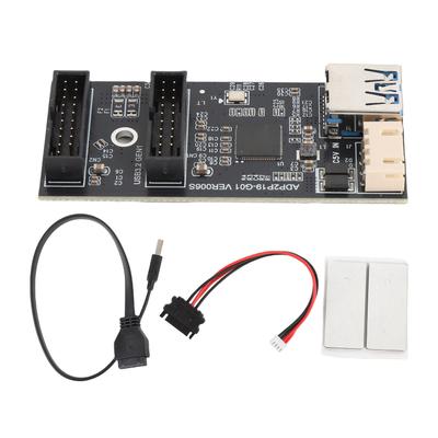 USB 3.2 GEN1 19Pin To Dual 19Pin Expansion Card 19pin To Dual 19 Pin Front Panel Header Splitter Adapter