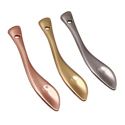 Metal Curved Cosmetic Spatula Scoops - Metal Makeup Spatula Metal Curved Cosmetic Spatula Scoops - Metal Makeup Spatula