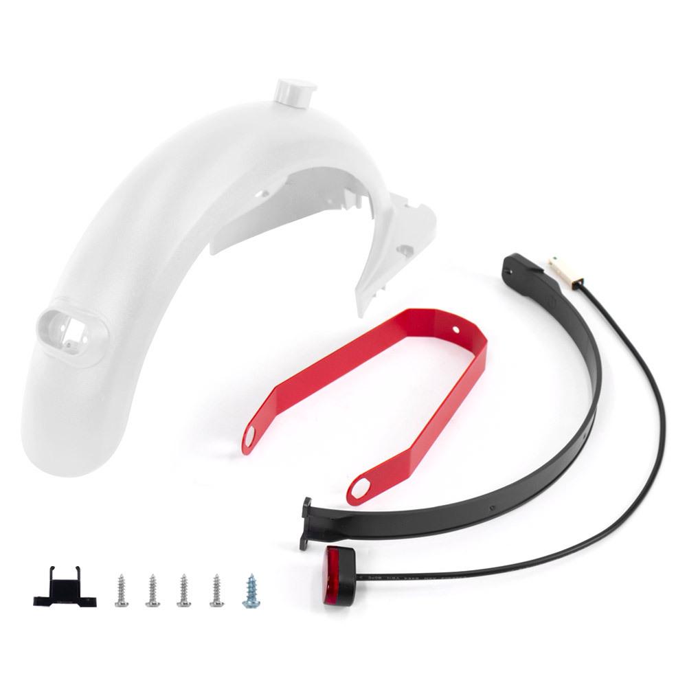 

Black & White Rear Fender Set with Taillight Bracket for Ninebot Max G30/G30LP Electric Scooter
