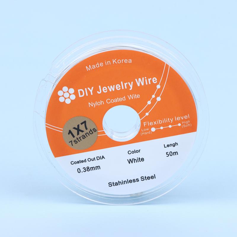 50Meter/Roll 0.3/0.38/0.5/0.6Mm Rhodium Gold Color Stainless Steel Beading Wire For Jewelry Making Diy Bracelet Findings
