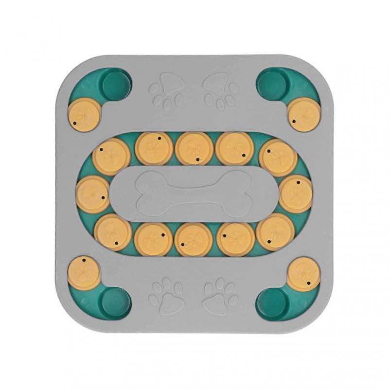 Dog Puzzle Toys Educational Relieve Boredom Dog Food Dispenser Game for Interactive Training Grey 