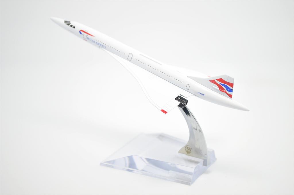 TANG DYNASTY 1/400 16cm British Airways Concorde Alloy Plane Model Toy