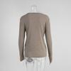 New Striped Long-sleeve 2026 Commuter Slim-fit Round-neck Base Shirt for Women, Casual T-shirt