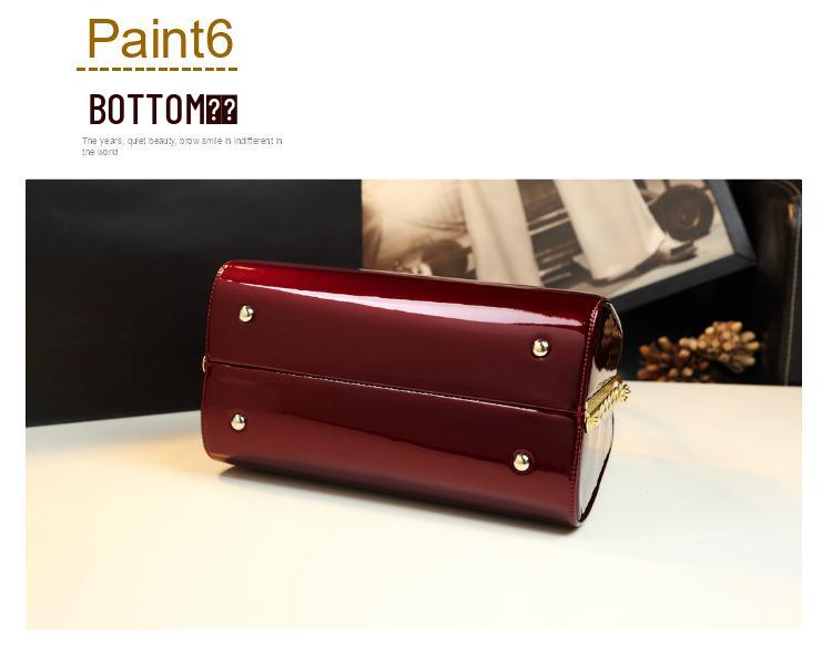 Elegant Patent Leather Women's Bag - Versatile Handbag, Shoulder & Crossbody for Stylish Moms 2025