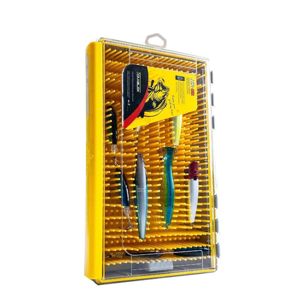 Yellow EDGE Flex Crankbait Box Waterproof 3700 Box Waterproof Tackle Storage  Crankbaits Storage жёлтый