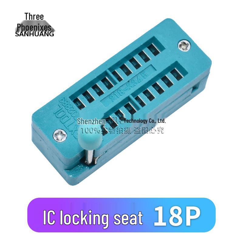 Adjustable IC Test Socket for Single-Chip Microcontroller - Compatible with 14/16/18/20/24/28/40P Wide & Narrow Body