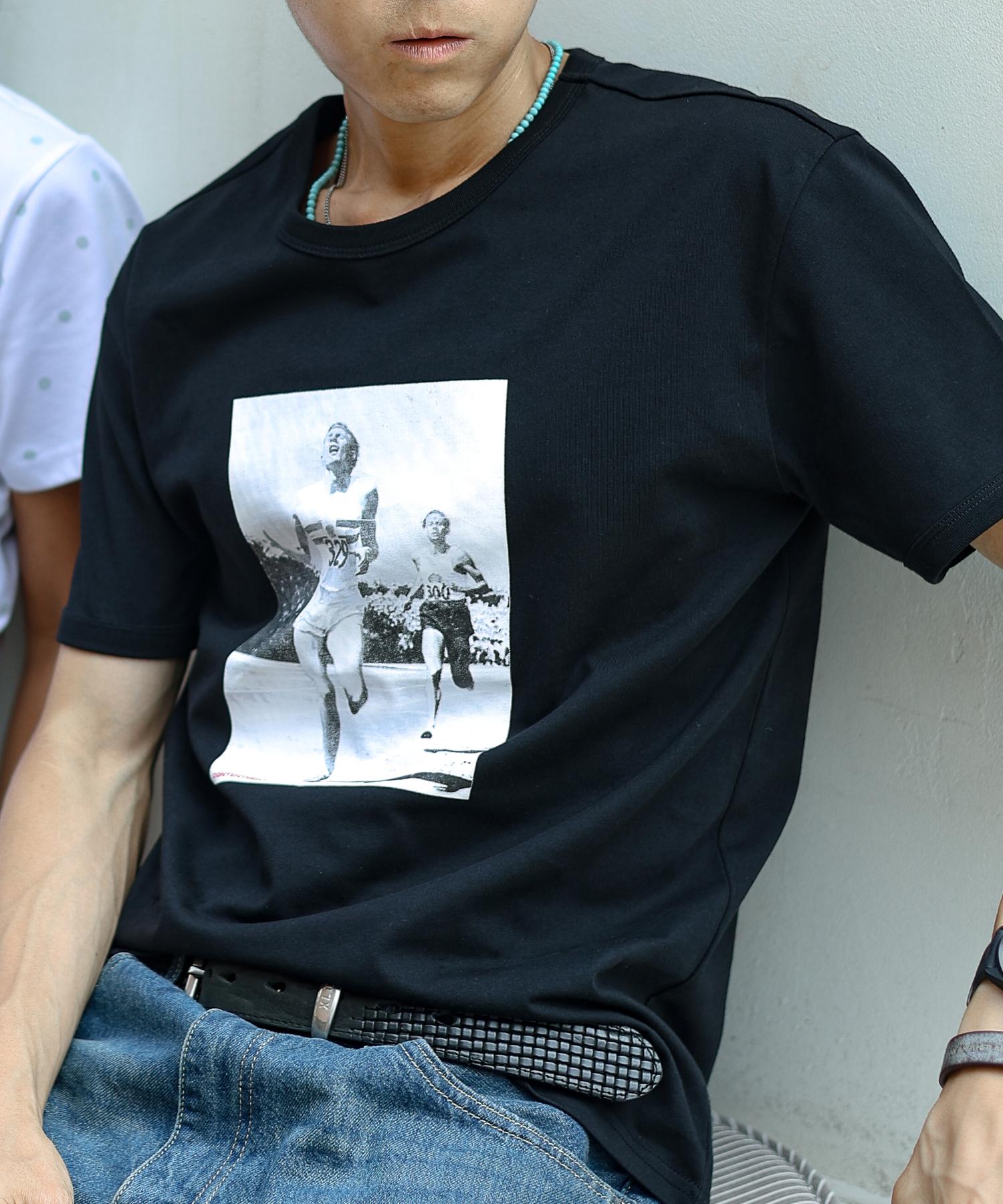 Contentment Ringer Tee Black M