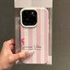 Pink Coconut Tree Striped Pattern Phone Case For Samsung Galaxy S25 S26 S24 S23 S22 S21 Plus Ultra S24 FE Shockproof Soft Cover