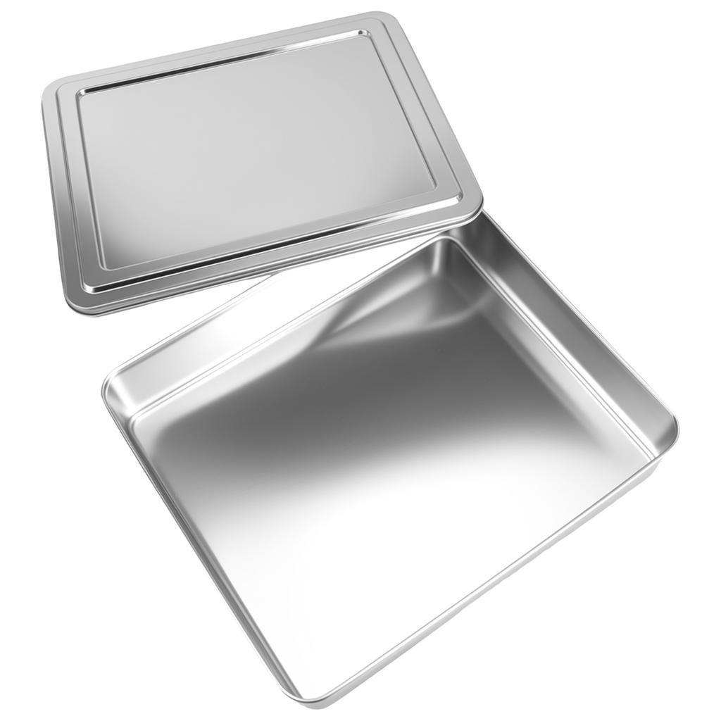 1/2Pc Stainless Steel Baking Pan Tiramisu Cake Baking Tary Easy Release Bread Pan High Temperature Resistant Loaf Tin for Baking