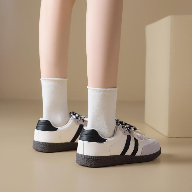 Augustus Dengde training shoes women's spring 2025 new flat-soled Forrest Gump white shoes retro sports and leisure board shoes