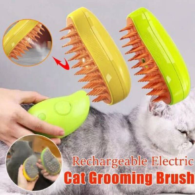 3 In 1 Dog Cat Steam Brush Pet Electric Spray Massage Comb Pet Hair Comb Removal