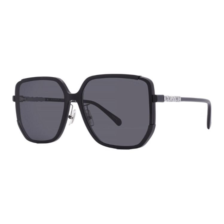 Coach Logo Detail Plastic Butterfly Sunglasses Women sunglasses Black HC8401D50028764 64,Black