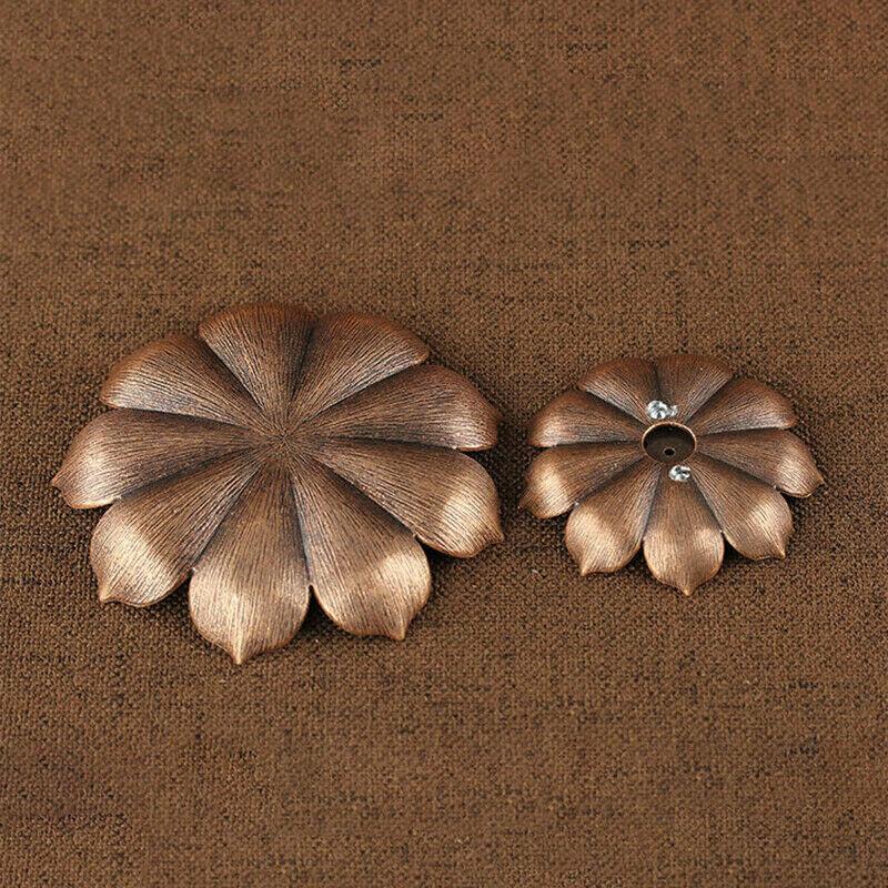 3 In1 Incense Stick Holder Alloy Lotus Line Incense Burner Yoga Sage Sandalwood Coil Base Bronze Crafs Home Decor Christmas Gift