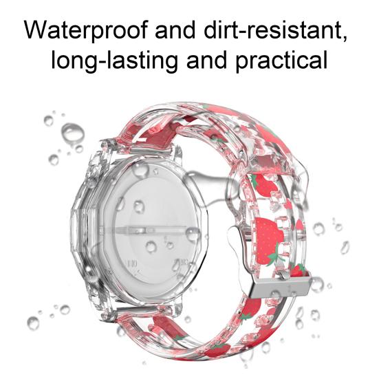 

Yousheng Anti-Loss Protector Case with Cute Strawberry Strap Comfortable to Wear Thickened Design Anti-lost Bracelet Cover for Apple AirTag Strawberry