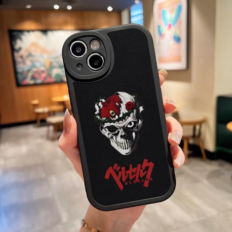 

Anime Berserk Guts Phone Case Leather For Apple Iphone 14 Pro Max11 13 12 Mini X Xr Xs 7 8 Puls Se Silicone Back Cover iPhone 6