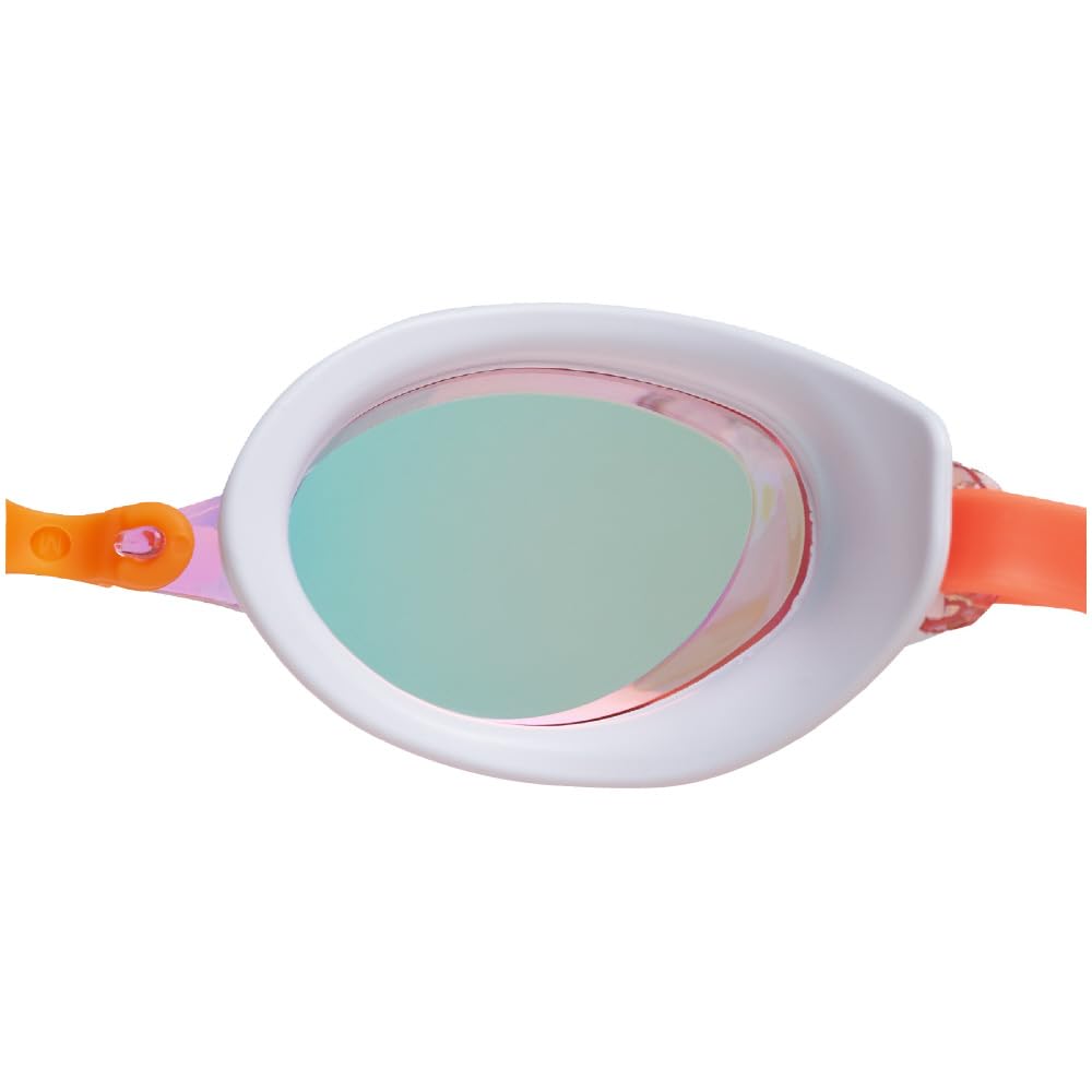 Mizuno Limited Edition Accel Eye Schwimmbrille Hellrosa mit Rubin Unisex (Nicht gepolsterter Typ) N3JEC591, Spiegel,
