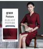 Elegant Plus Size Gown for Middle-Aged and Elderly Women - Spring/Autumn Wedding & Celebration Dress, 2022 Collection