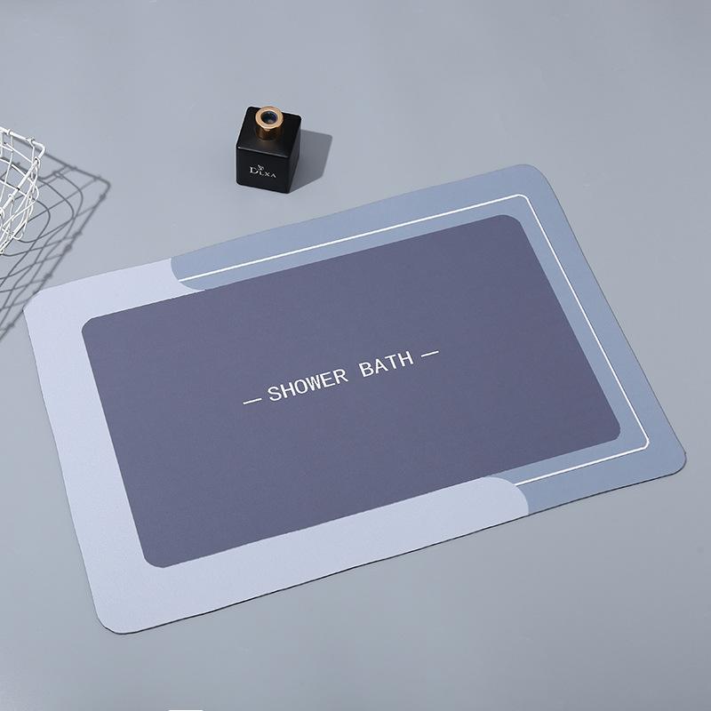 Nordic Minimalist Style Kitchen Floor Mat Bathroom Bathroom Door Mat Entry Door Mat Resistant To Dirty Diatom Mud Foot Mat