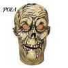 Soft Latex Horror Mask Halloween Scary Mask, Realistic Rotten Skeleton Hood, Party Detailed Skull Cosplay Comfortable for Secret Room & Props Costume