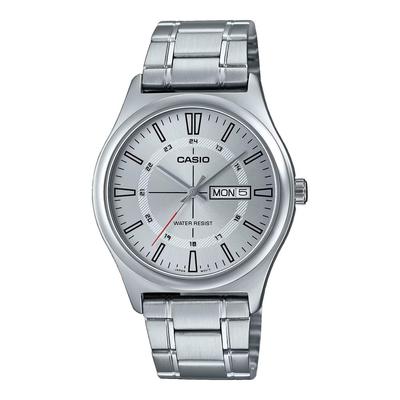 Men's Watch MTP-V006D-1CUDF Minimalist Black Dial Silver White One Size