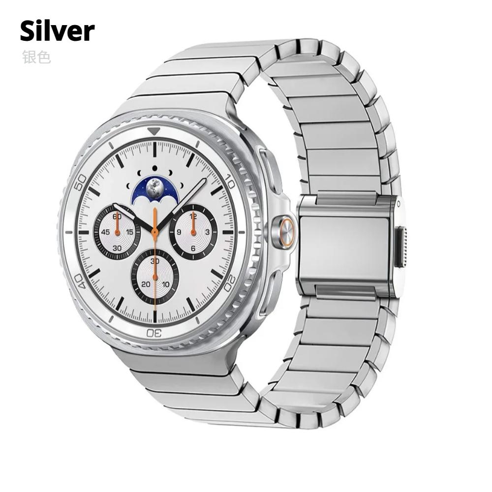 

Магнитный титановый браслет для Samsung Galaxy 8 40/44мм 8Classic 46мм Металлический ремешок из нержавеющей стали для SAMSUNG galaxy Ultra 47мм 2025 Galaxy 8 40mm &Steel серебряный