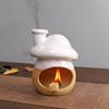 Burner Aroma Ornament Versatile Tea Light Candle Holder Sage for Office Desk