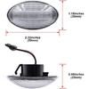 GTINTHEBOX Clear Lens Amber Led Fender Side Marker Light Turn Signal Lamp for Mini Cooper R50 R52 R53