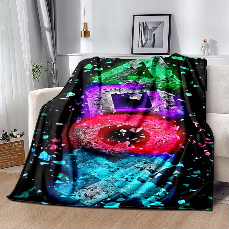 Gaming Flannel Blanket Gamer Gamepad Throw Blanket 3D Print Ultra Soft Home Decor Comfortable Bedding For Sofa Bed Couch Travel