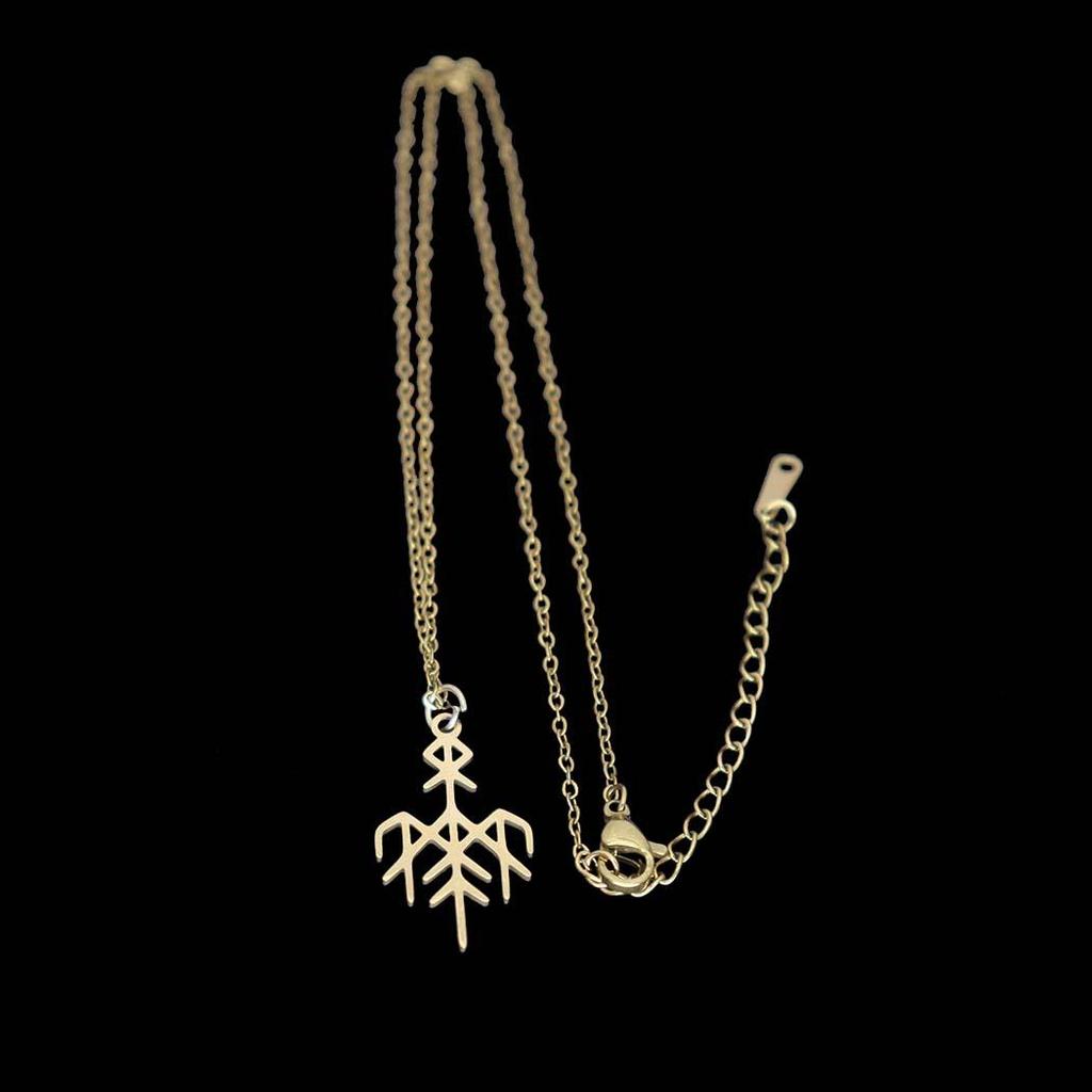 2026 Geometrische Edelstahl-Anhänger Halskette - Vielseitige Mode Schlüsselbein Kette Schmuck