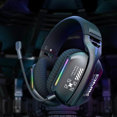 5.3 Ακουστικά Gaming E-Sports Τριών Λειτουργιών Με Αποσπώμενο Μικρόφωνο Εφέ Φωτισμού RGB Ακουστικά Bluetooth Υπερ-Αυτιού Με Ακύρωση Θορύβου