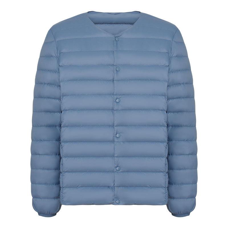 

Мужской пуховик 90 пух однотонный новый мужской с V-образным вырезом и круглым вырезом пуховик большого размера XXXL