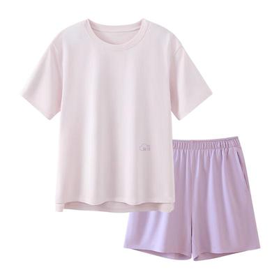 Women's Soft Modal Anti-Mite Short-Sleeve Pajama Set